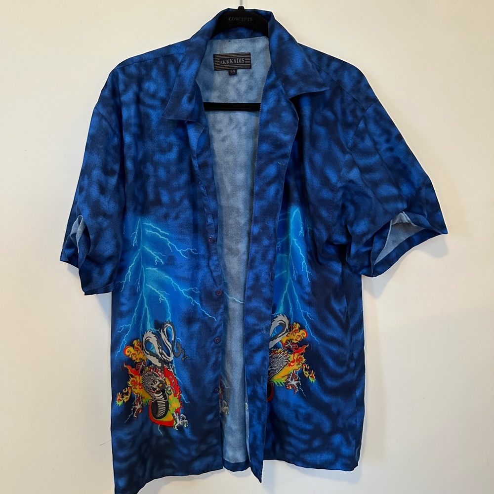 vintage dragon blouse